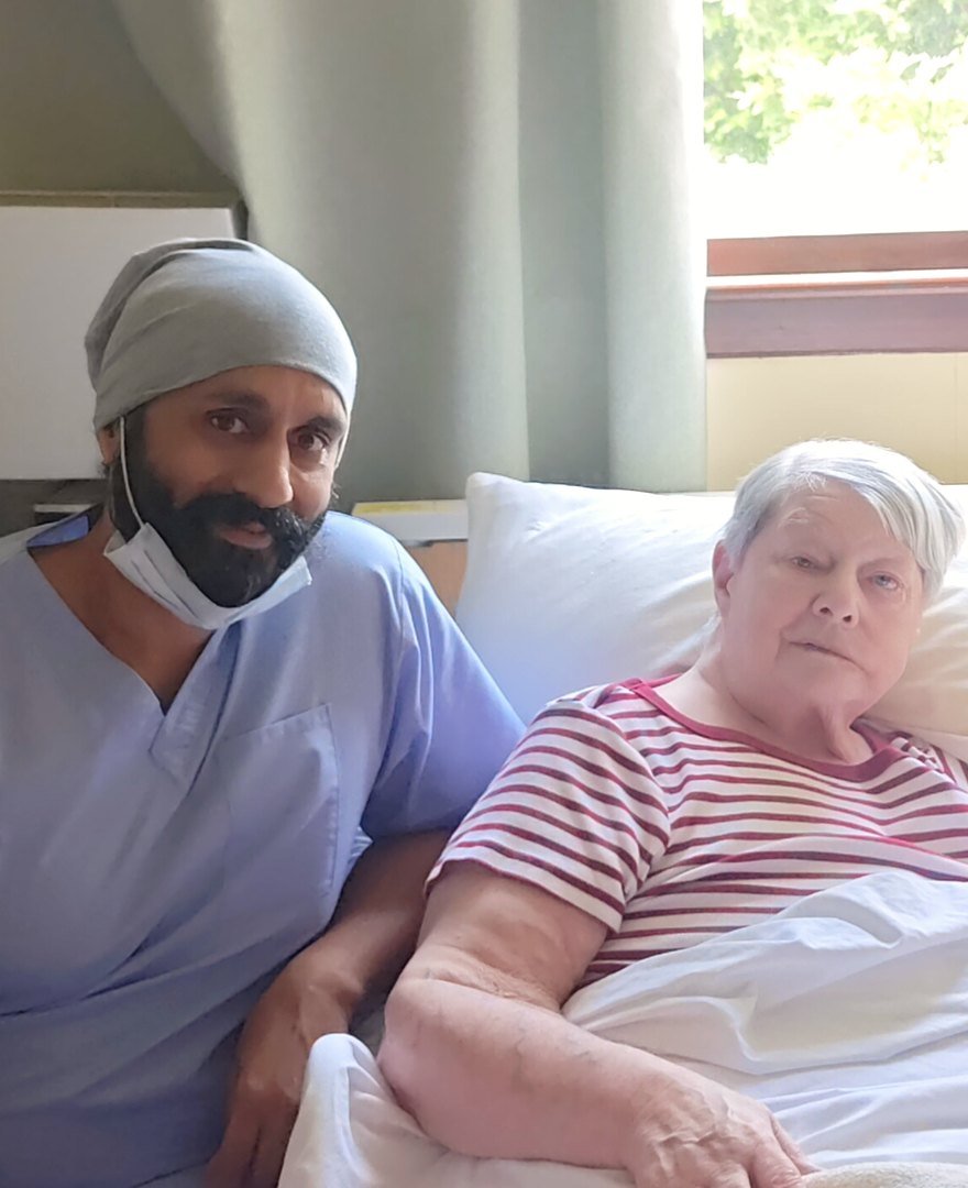 Home visit dentist providing bedside care in Leeds
