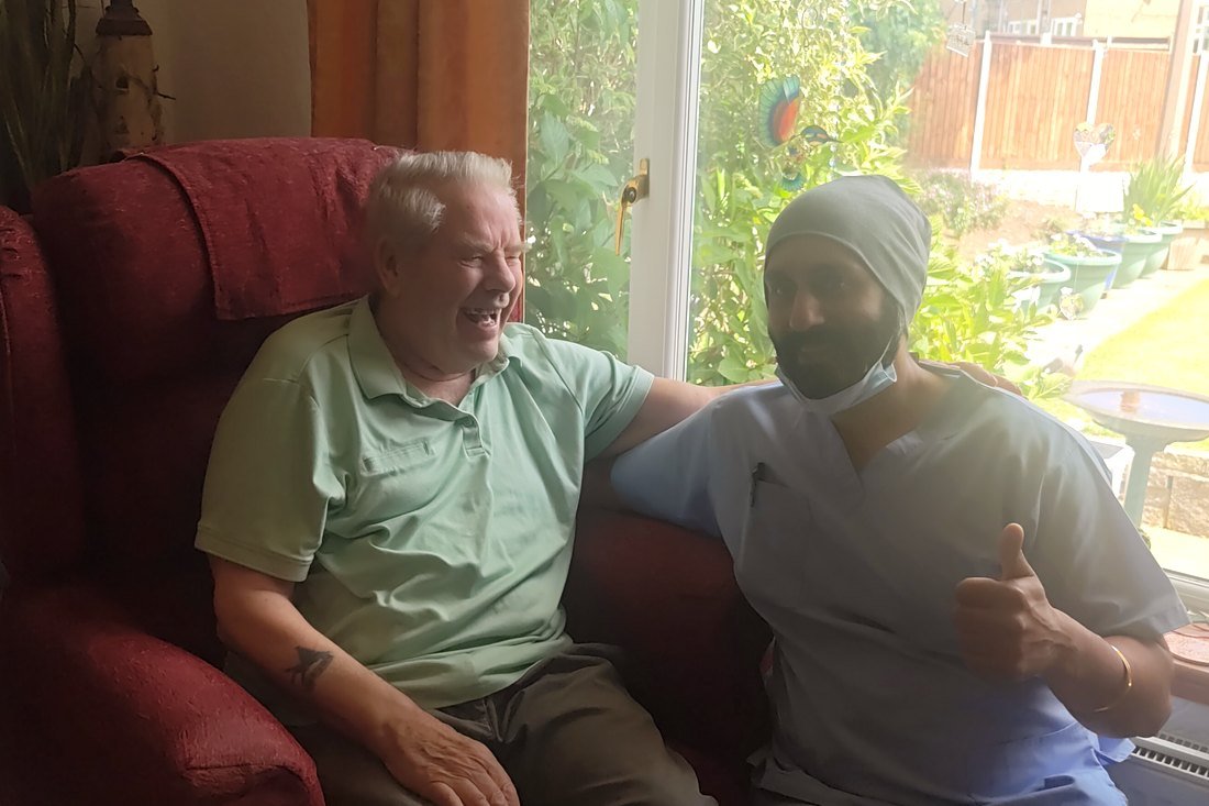 Home visit dental care for a patient in Leeds